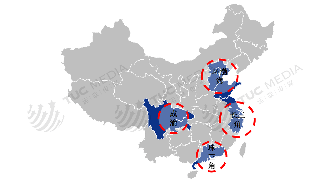 从活跃运力数据看,已经形成了长三角,环渤海,珠三角,成渝四大经济圈